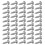 75 Pcs D-Ring Picture Frame Hanging Hooks Double Hole Hangers with Screws Silver 2