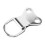 75 Pcs D-Ring Picture Frame Hanging Hooks Double Hole Hangers with Screws Silver 5