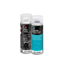 ERRECOM Total Care, Purifying Treatment for Vehicle Air Conditioning Systems, New Car Scent, 2 x 200 ml Aerosol Cans