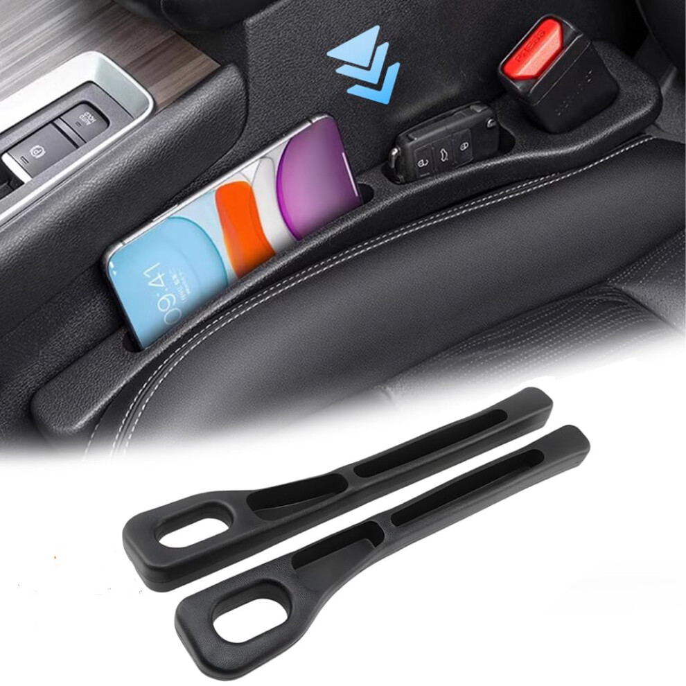 2Pcs Car Seat Gap Filler Organiser, Multifunctional Car Seat Side Gap Filler With Phone Holder, Soft Foam Front Seat Gap Storage Filler, Vehicle Moun 3031280871490