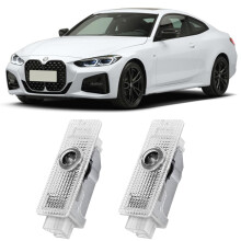 Sylswx 2Pcs Car Door Projector Lights, Door Projector Lights for 1 2 3 4 5 6 7er M GT X1 X3 X4 X5 X6, HD LED Original Logo Light, Car Welcome LED Lig