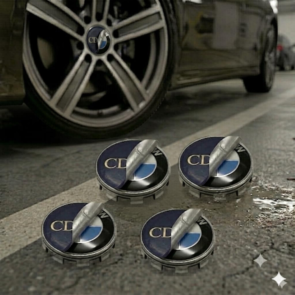 68Mm Caps For Bmw Â Set Of 4 Premium Alloy Wheel Centre Cap Silver 5009170627876