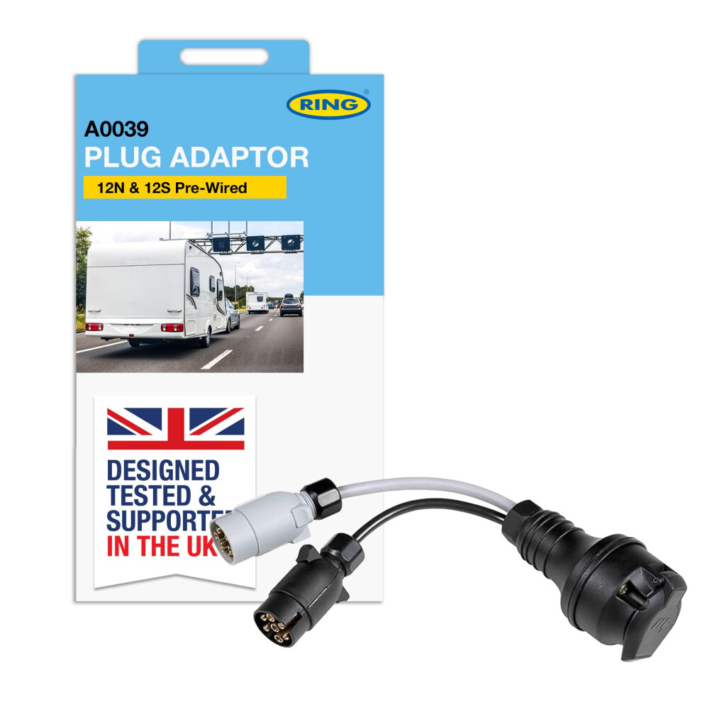 Ring 12N & 12S Trailer Plug Adaptor - Pre-Wired For Easy Use