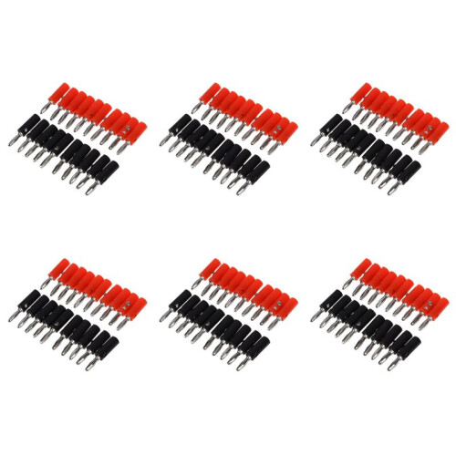 120Pcs Silver Plated Connector Audio Banana Speaker Plug