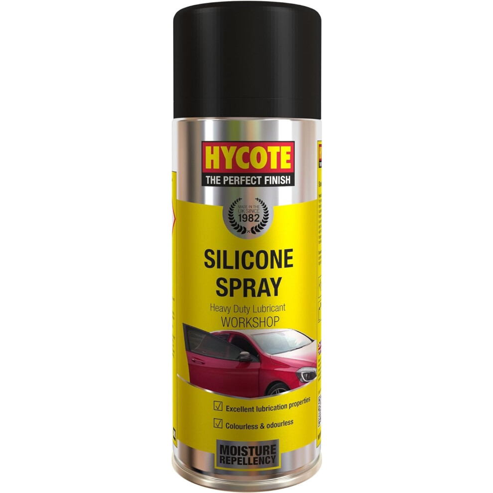 Hycote Workshop Heavy Duty Lubricant Silicone Spray Can, 400 Ml