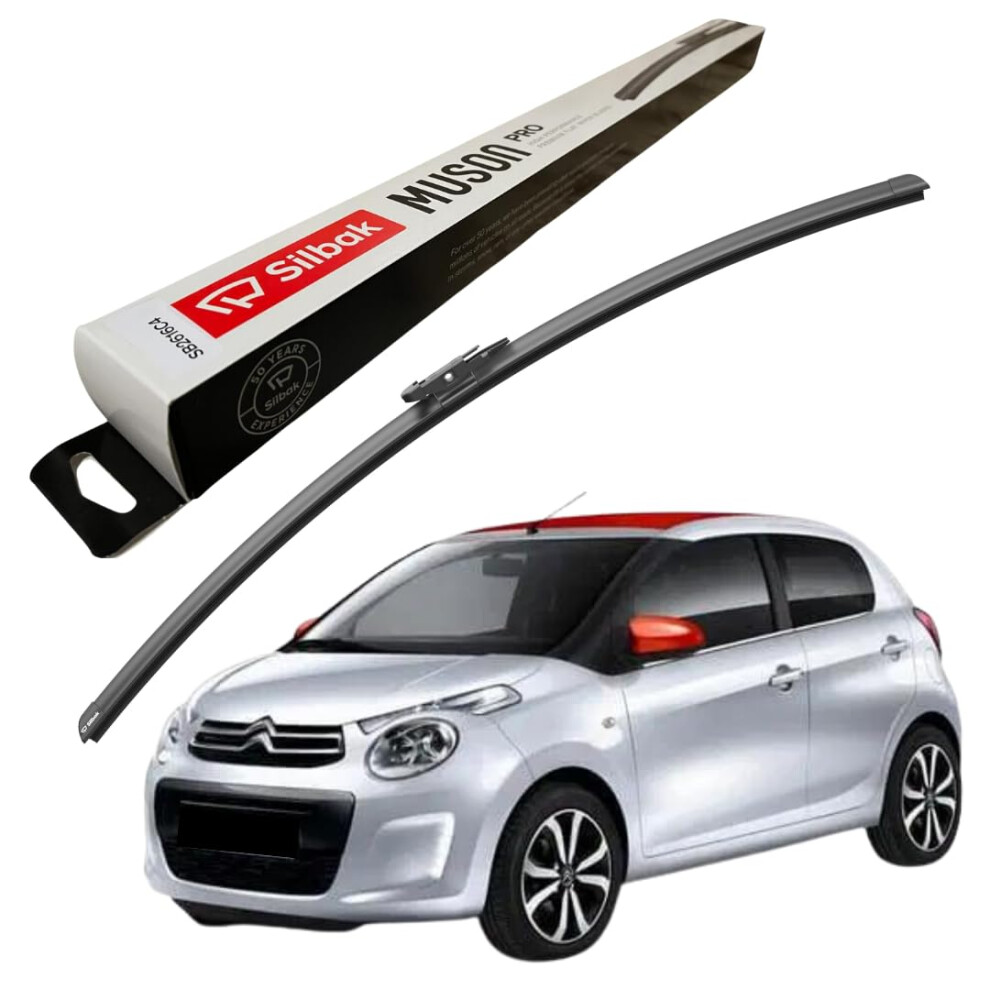 Silbak Windscreen Wipers, Fits For Citroen C1 2 (2014 Onwards) Front Wiper Blades, 650Mm 6018817235137