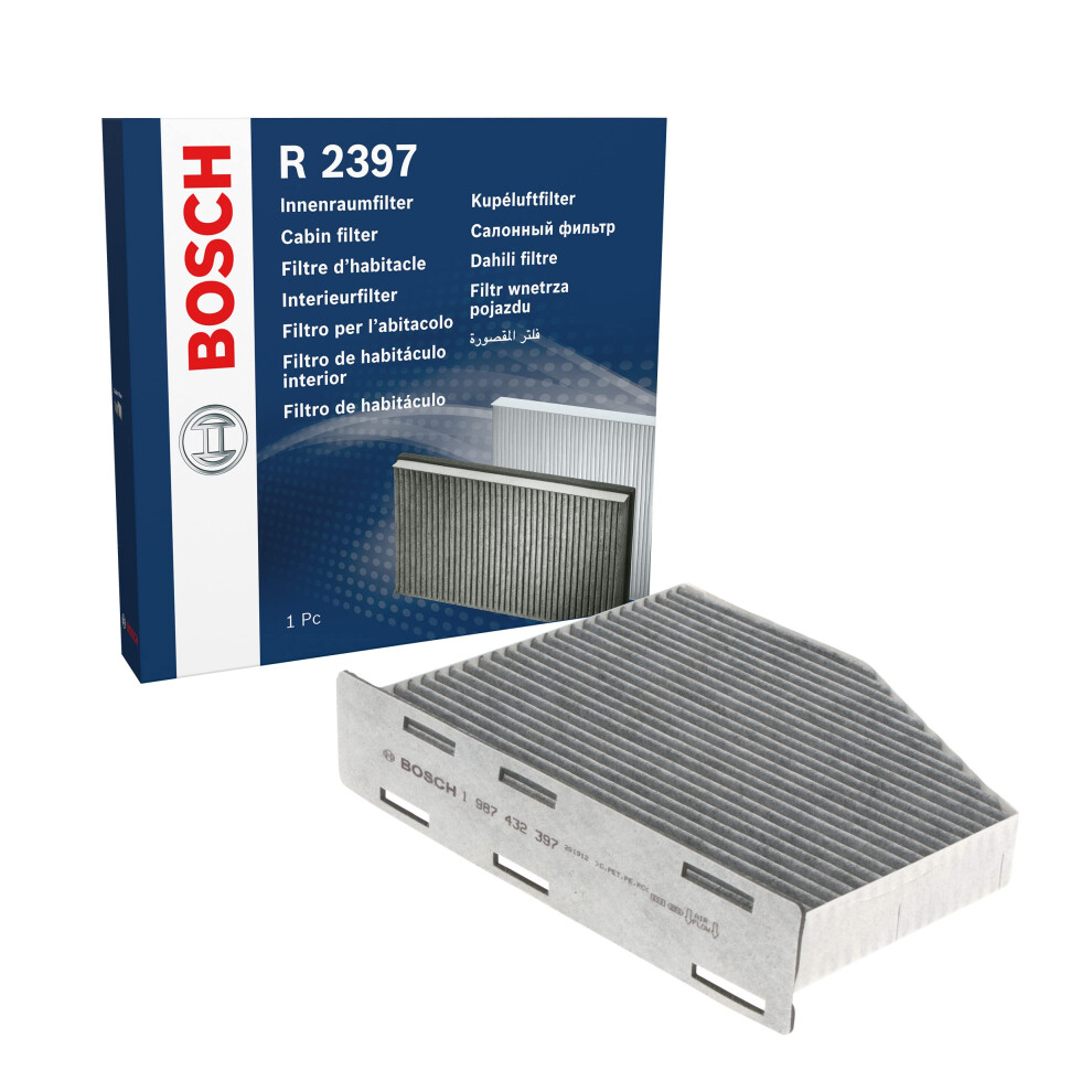 Bosch R2397 Activated Carbon Cabin Filter, Replacement Filter - Against Unpleasant Smells, Pollen And Dust For Cleaner Air Inside The Vehicle 5001236619764