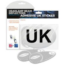 EVAQ8 France & Europe Car Travel Conversion Set – Includes UK Car Sticker & Eurolites Beam Converters – Essential for Driving in Europe