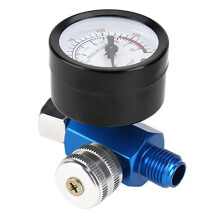 Paint Gun Pressure Regulator, 1/4'' Spray Gun Regulator Paint Spray Gun Pressure Gauge Spray Paint Gun Air Pressure Regulator Pneumatic Tool Accessor