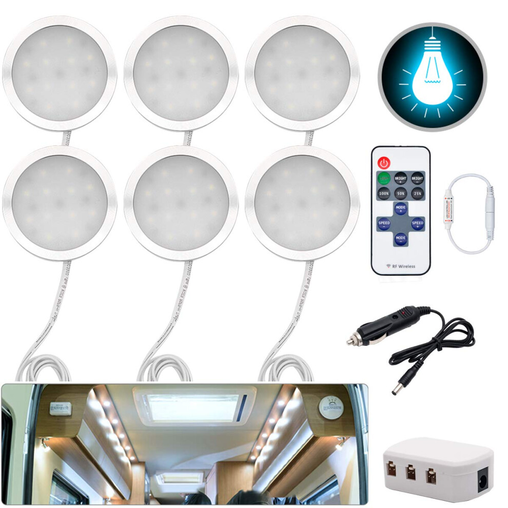 Interior Led Spot 12V 3W Recessed Ceiling Down For T4 T5 Camper Van, Lorry, Caravan, Motorhome, Boat, Bus (6 S) Light 5002819696783