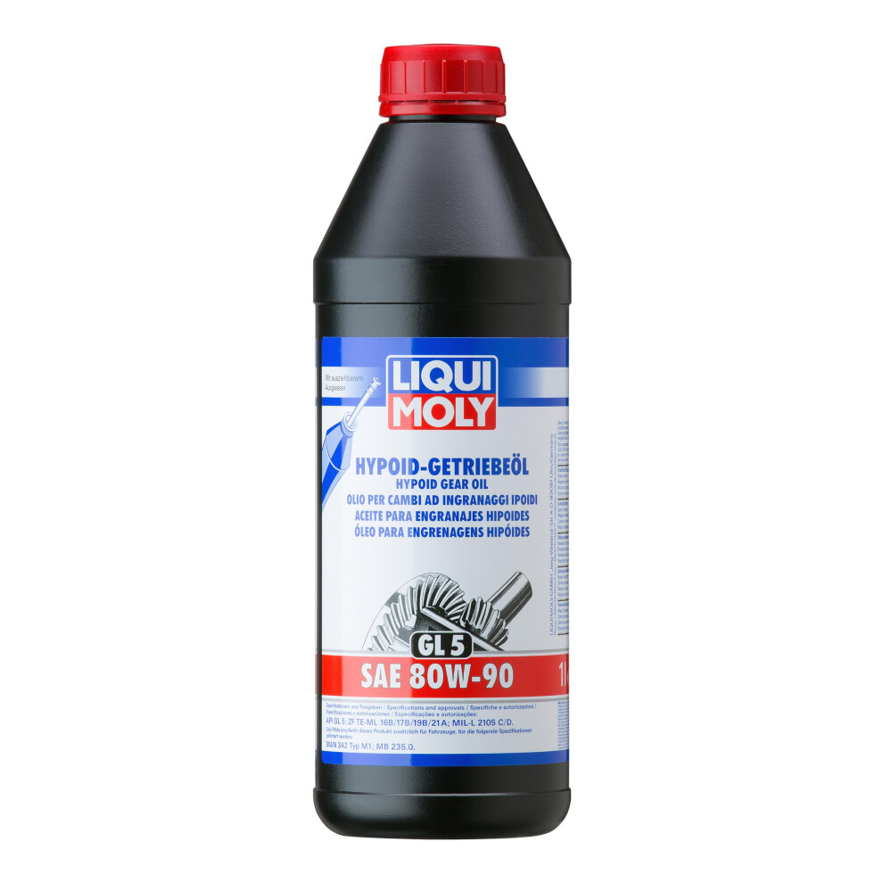 Liqui Moly Hypoid Gear Oil (Gl5) Sae 80W-90 | 1 L | Gear Oil | Hydraulic Oil | Sku: 4406 5474433127798