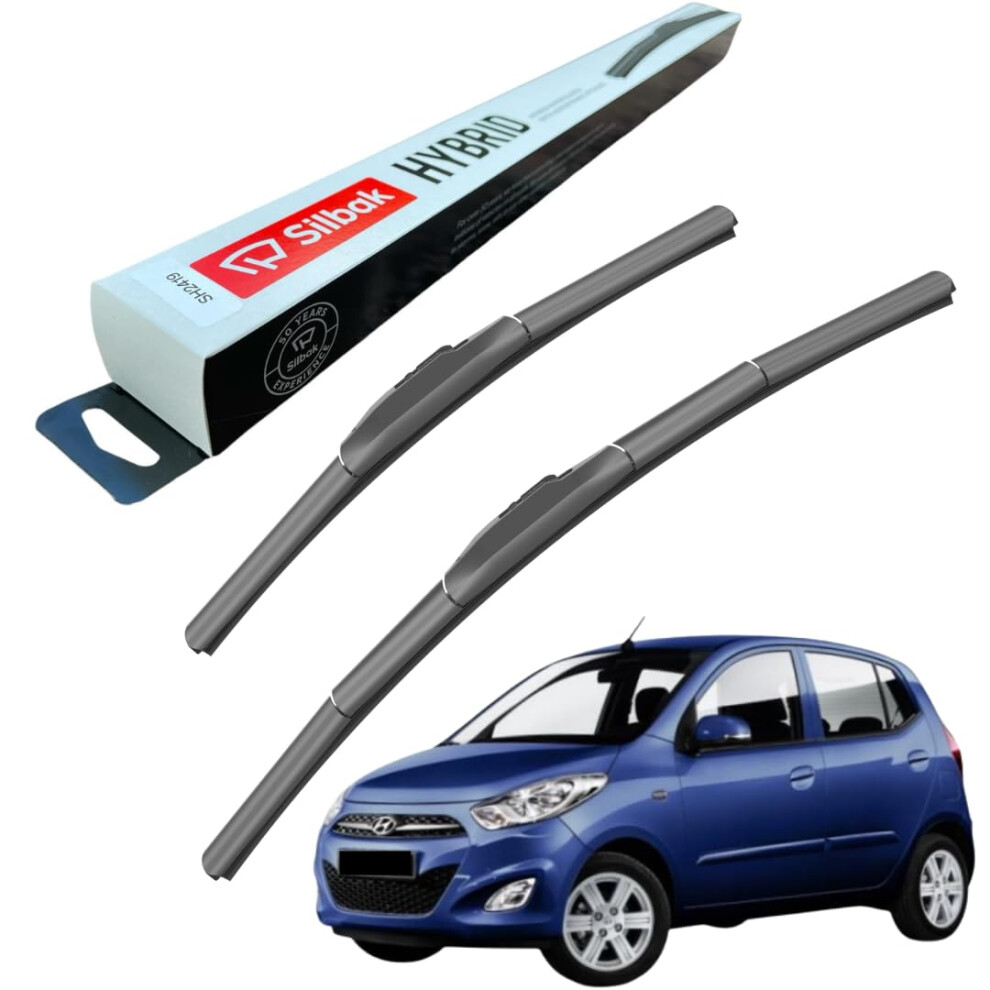 Silbak Windscreen Wipers, Fits For Hyundai Ä°10 (09/2013-12/2019) Wiper Blades, 550Mm/400Mm 3250935279522