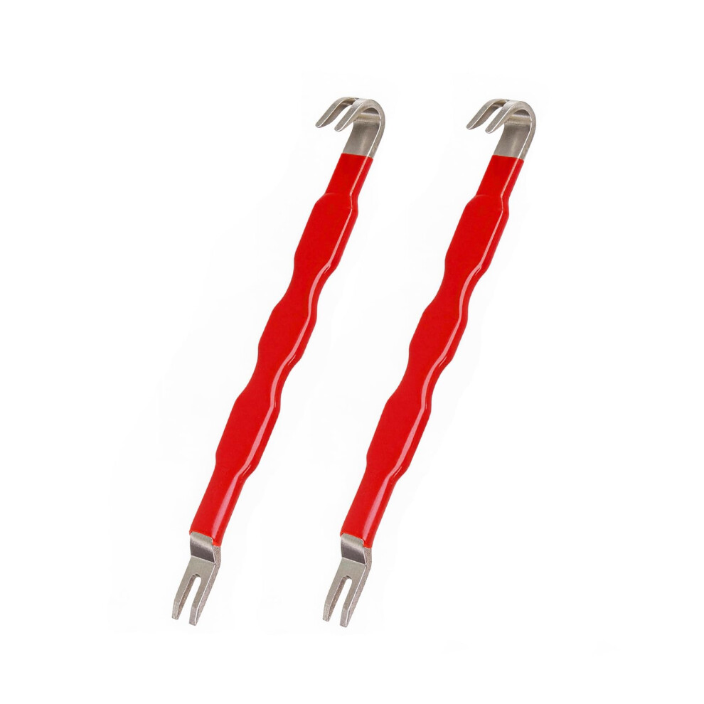 2Pcs Electrical Connector Separator, Automotive Electrical Disconnect Pliers Dual Head Design Terminal Connector Remover Easy Disassembly With Rubber 5996218619804