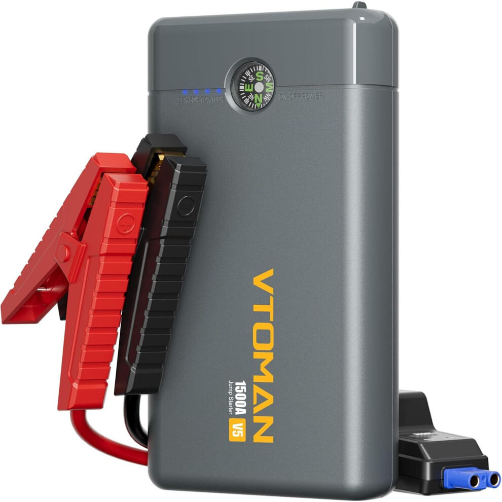 Vtoman V5 Jump Starter Power Pack, 1500A Car Portale Battery Booster 5005208352086