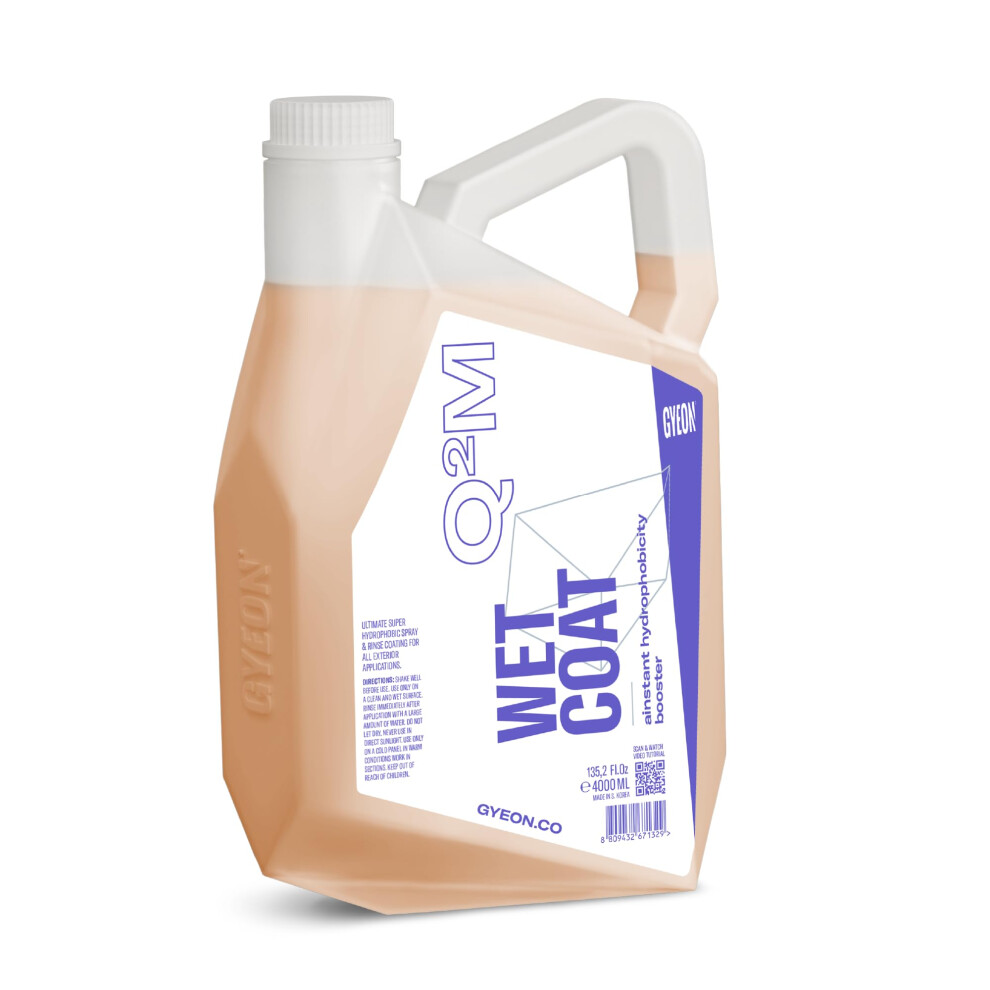 Gyeon Qâ²M Wetcoat - Hydrophobic Booster, Ceramic Coating Car - Car Ceramic Coating Spray - Instant Water Repellent Spray Sealant - Exterior Surfaces 5004647559544