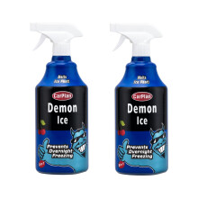 CarPlan Demon Ice 1L 2 Pack - 2 in 1 Pre-Icer & De-Icer - Prevents Overnight Freezing, Melts Ice Fast