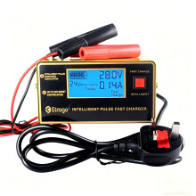 Etrogo 12V 24V Intelligent Battery Charger 10A with Large