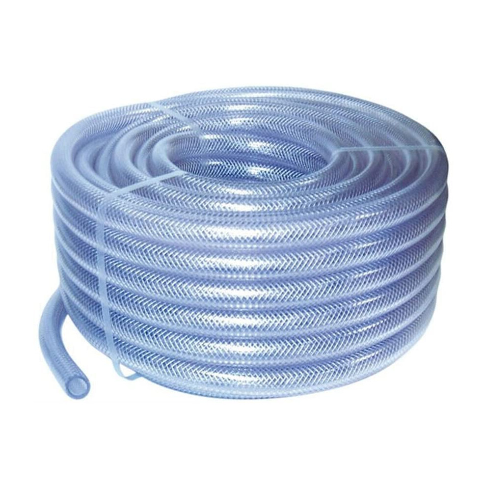 32Mm Id 20 Metre Length Clear Braided Pvc Hose With Synthetic Reinforcement 5005251555588