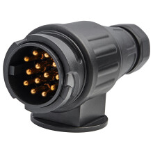 RED WOLF 13 Pin Trailer Plug Socket Adaptor Towing Male Connector 13