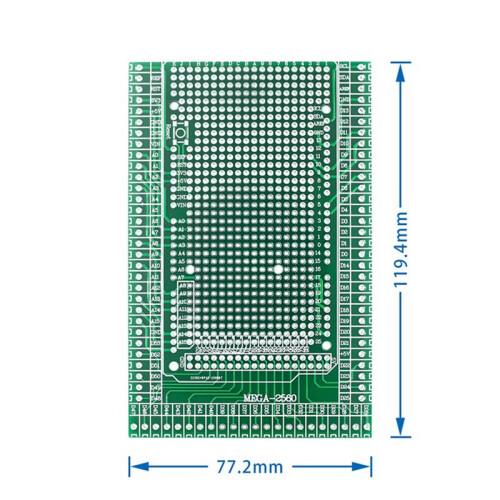 3X Placa de Expansão de Terminal para  R3 / MEGA-2560 Conjunto de Placa de Expansão de Terminal Compatível com Módulo MEGA2560 2