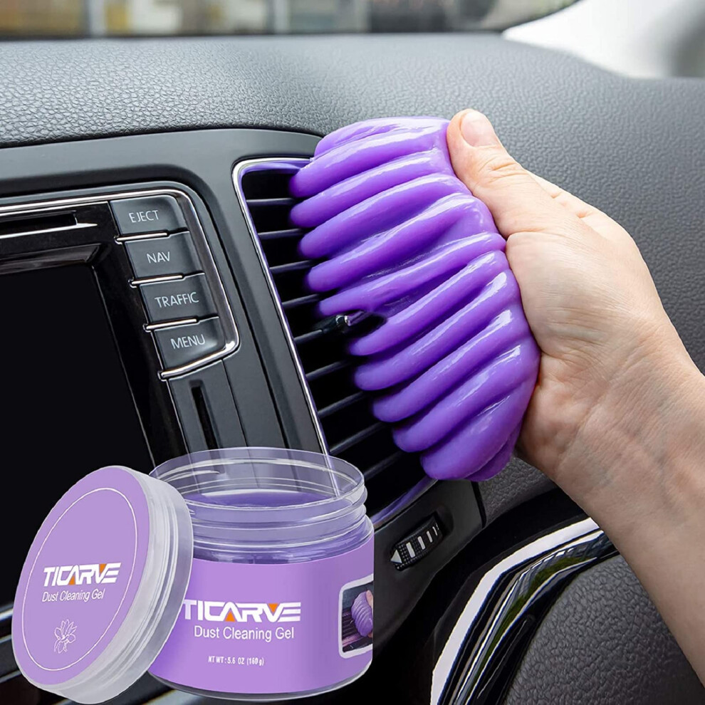 Ticarve Cleaning Gel For Car Cleaning Putty Dust Cleaner Gel Car Slime Cleaner Auto Detailing Putty Car Interior Cleaner Keyboard Cleaner For Compute 3280732825400