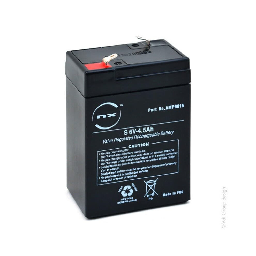 Nx - Sealed Lead Acid Battery Nx 4.5-6 General Purpose 6V 4.5Ah F4.8 8600701525035