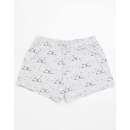 Snoopy (M, Navy/Light Grey) Snoopy Womens/Ladies Short Pyjama Set 2