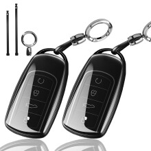 2Pcs Car Key Fob Cover for Chery Jaecoo J7 J8 J9 Omoda 5 C5 Tiggo 8 Pro 8 Plus 5 Plus 7Pro Tiggo 7 Pro Max TPU Car Key Fob Holder 4 Buttons Smart Key