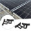 180Pc Solar Panel Frames Water Drained Clip Thickness 35mm PV Panels Auto Remove Stagnant Water Dust Outdoor Tool 10