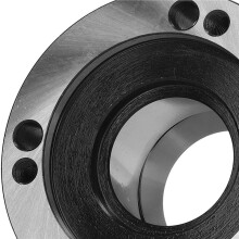 3X Lathe Collet Chuck, Carbon Steel 7 Holes Lock 0.005 Accuracy ER50 Collet Chuck Easy Removal for Milling Machine