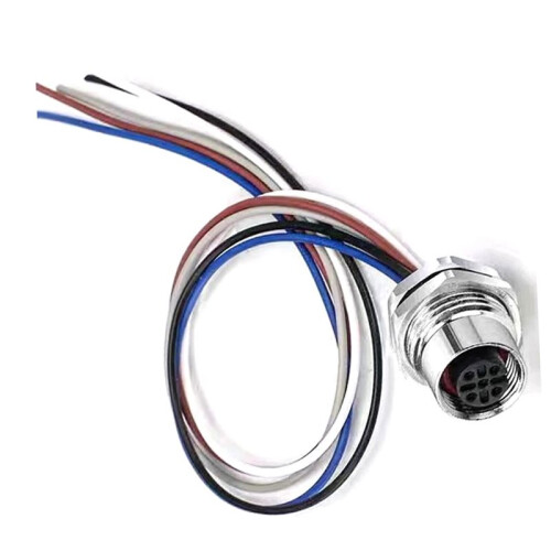 NMEA 2000 for M12 5Pin A Code Femal Cable Bulkhead Front Panel Mount IP67 Pre-Assembly Pigtail Wireable Socket
