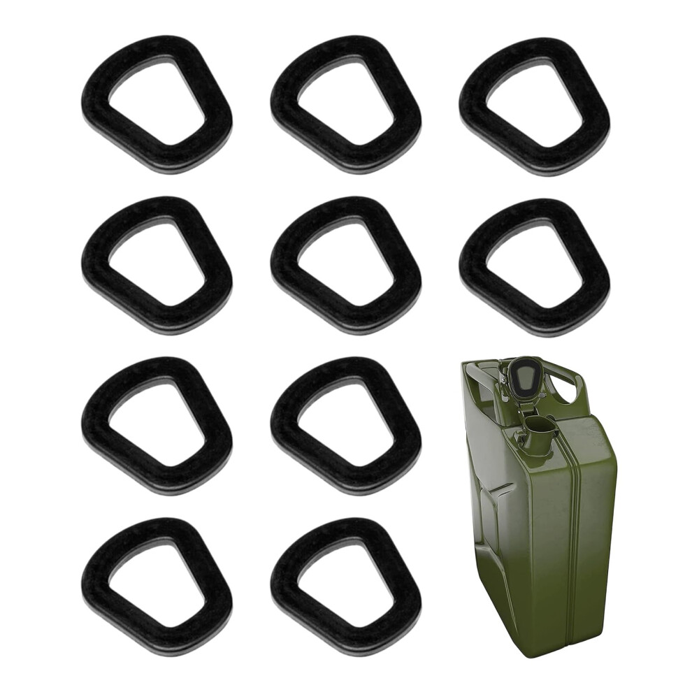 Jerry Can Rubber Seal Gasket, 10-Pack Universal Replacement Gaskets For 5L 10L 20L Nato Military Style Fuel Cans Water Cans, Leak-Proof Seal (10 Pcs) 8337213254732