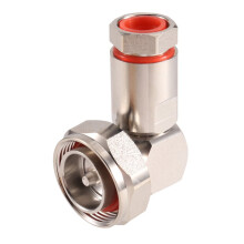 Abrazadera de Montaje de Cable en Ángulo Recto Central Macho de 7/16 DIN para Conector Coaxial Rf para Cable Flexible de 1/2"