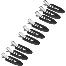 (Black) Hair Clips, No Crease Hair Clips Pin Curl Clips, Makeup Seamless Hair Clip Clamps for Girl Woman Makeup Bangs Hair Styling