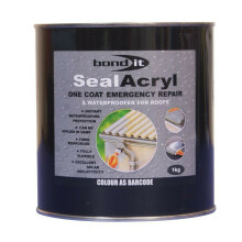 1KG Seal Acryl Roof Repair Fibre Paint Roofing Waterproof Emergency Black Acryls