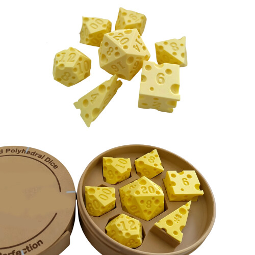 7Pcs Desktop Game Props Educational Toy Polyhedral-Die with box 1