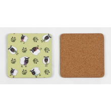 Set of 6 Wool-Iam Scottish Sheep Coasters Table Mat