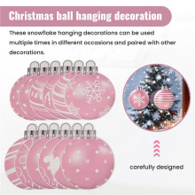24PCS Christmas Balls Hanging Decoration Xmas Party Decor Ornaments Holiday Supplies Christmas Tree Hanging Pendant