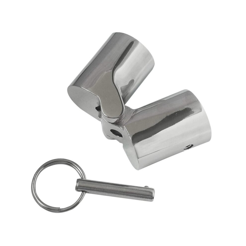 2X Pole Railing Mast Canopy Pull Pin Tube Pipe Swivel Coupling Connector Boat Hardware Accessories 25Mm 6032167870312