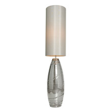 Litecraft Rita Ripple Glass Floor Lamp - Smoke