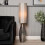 Litecraft Rita Ripple Glass Floor Lamp - Smoke 2