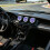 Black Mount 3 Meter Panel Including Tachometer Temperature And 2