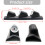 Black Mount 3 Meter Panel Including Tachometer Temperature And 3
