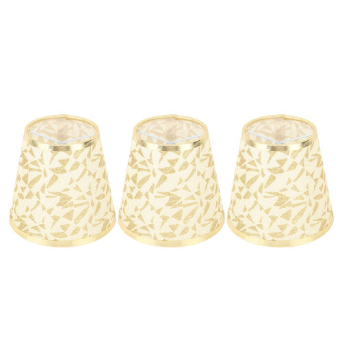 Gold Barrel Lampshade Clip-On Fabric