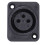 60pcs Black XLR 3pin Female Jack Panel Mount Chassis PCB Socket Connector 4