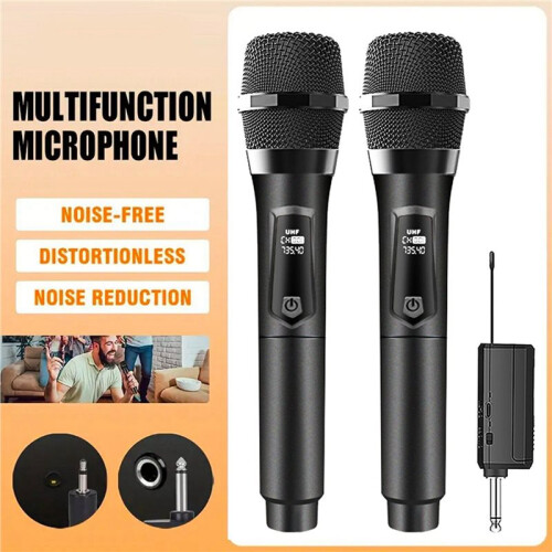 2X Universal U-Segment Rechargeable Wireless Microphone One-to-Two Microphone U-Segment Home K Singer Handheld 2
