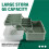 3-Layer Plastic Dividing Storage Box  Organizer and Storage with Adjustable Spacers Portable Handled Organizer 3