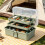 3-Layer Plastic Dividing Storage Box  Organizer and Storage with Adjustable Spacers Portable Handled Organizer 7