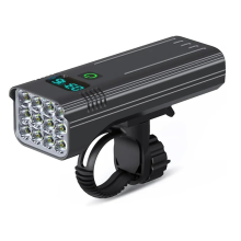 Bike Lights, Lights for Night Riding, 10000mAh USB Rechargeable Bicycle Light, IPX5 Waterproof, Power Bank Feature(Black)
