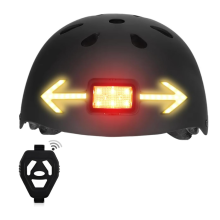 Bike Turn Signals Light, Helmet Turn Signal Bicycle Rear Light Taillight with Turning Signal for Cycling & 6 Light Mode(Black)
